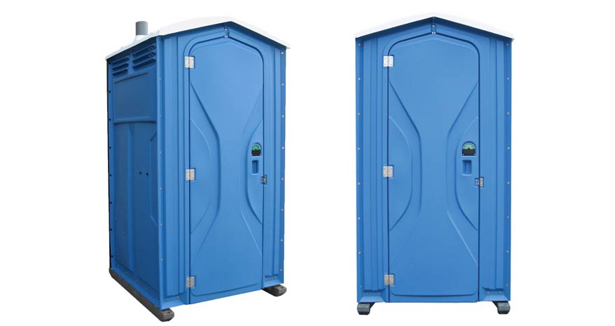 Long-term porta potty units on site in Greensburg, Pennsylvania